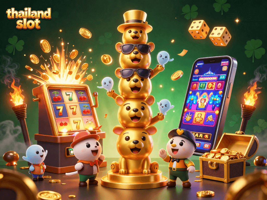 Experience jackpot wins with thailand slot as the golden totem pole dazzles in a casino spectacle.