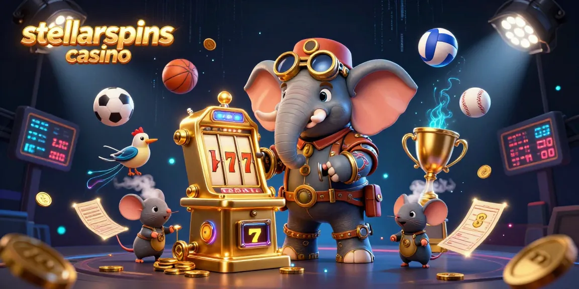 Experience winning moments at stellarspins casino with steampunk-themed slot machines and energetic sports elements.